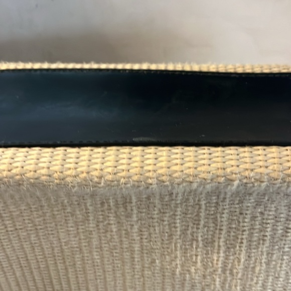 Kate Spade Houston Black Bag Cream Woven Tote - Picture 5 of 9